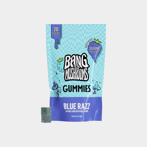 Bang'n Mushrooms Gummies Blue Razz 2010mg 20ct